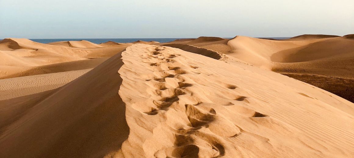 Las dunas de maspalomas en Salobre