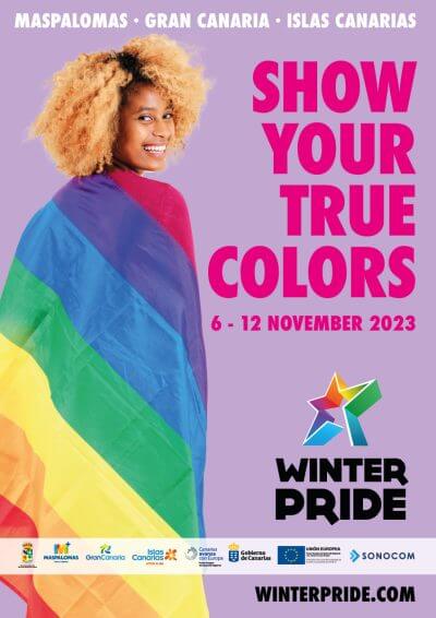 Cartel Winter Pride Maspalomas Gran-Canaria 2023