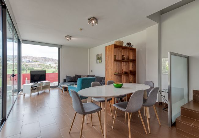 villa mit blick auf den golfplatz von gran canaria