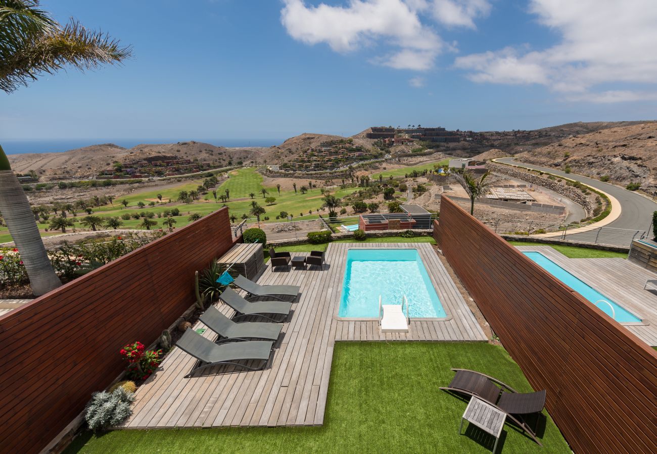 außen große Villa in der Nähe des Golfplatzes Gran Canaria