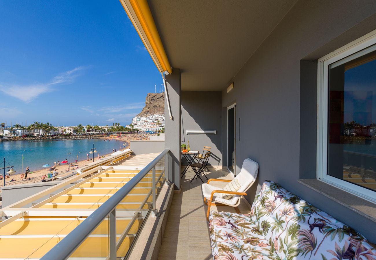 meerblick vom balkon ferienhaus playa mogán